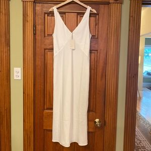 A New Day White Midi Slip Dress